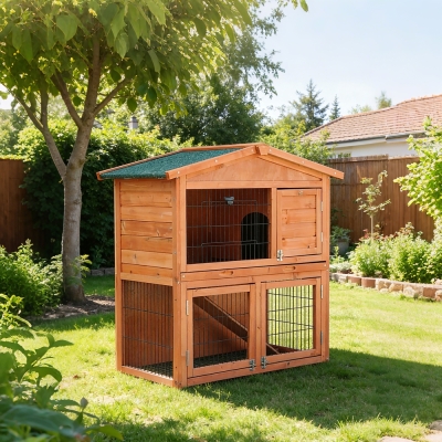 Casetta per Animali su Due Livelli Farm 9 - 100x54,5x100 cm