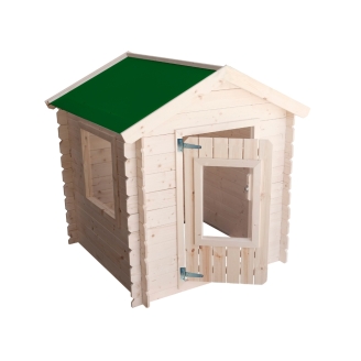 Casetta in legno per bambini Heidi 1x1 m Blockhouse 12 mm con porta e finestra
