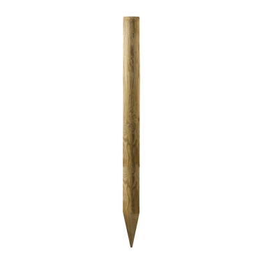 Palo Tondo in Legno Impregnato in Autoclave Ø12x150 cm con Punta – Palo per Recinzioni