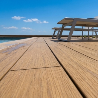 Kit Pavimento Decking WPC Ercole 3 m² Bicolore Ipe-Teak
