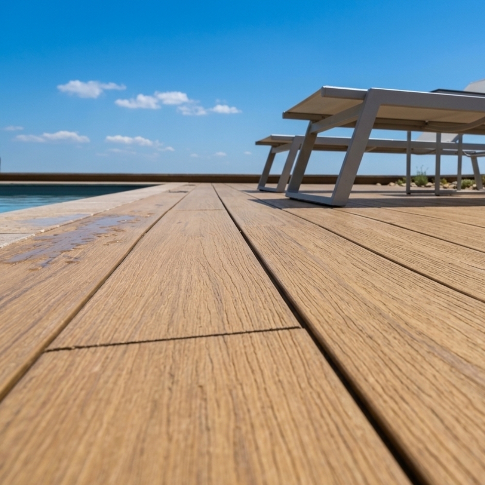 Kit Pavimento Decking WPC Ercole 3 m² Bicolore Ipe-Teak