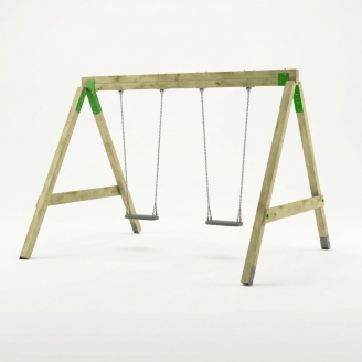 Altalena in Legno FunForte Swing a Due Posti per Uso Pubblico