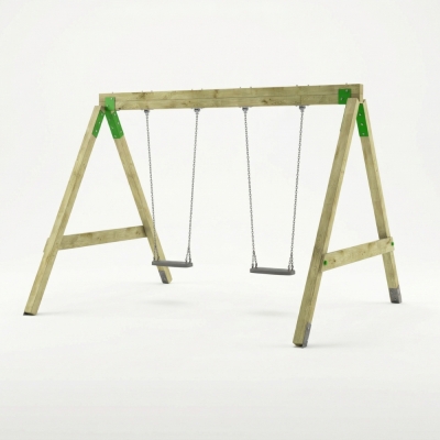 Altalena in Legno FunForte Swing a Due Posti per Uso Pubblico