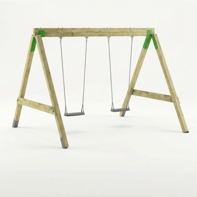 Altalena in Legno FunForte Swing a Due Posti per Uso Pubblico