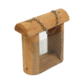 Mangiatoia per Uccelli Sparrow  7x19x19 cm in Legno di Conifera