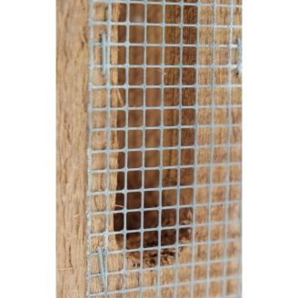 Mangiatoia per Uccelli Finch in Legno di Conifera 10,5x10,5x18,5 cm