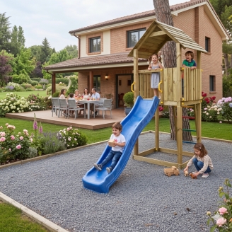 Scivolo in legno Fungoo Carol 1 gioco per giardino struttura in legno